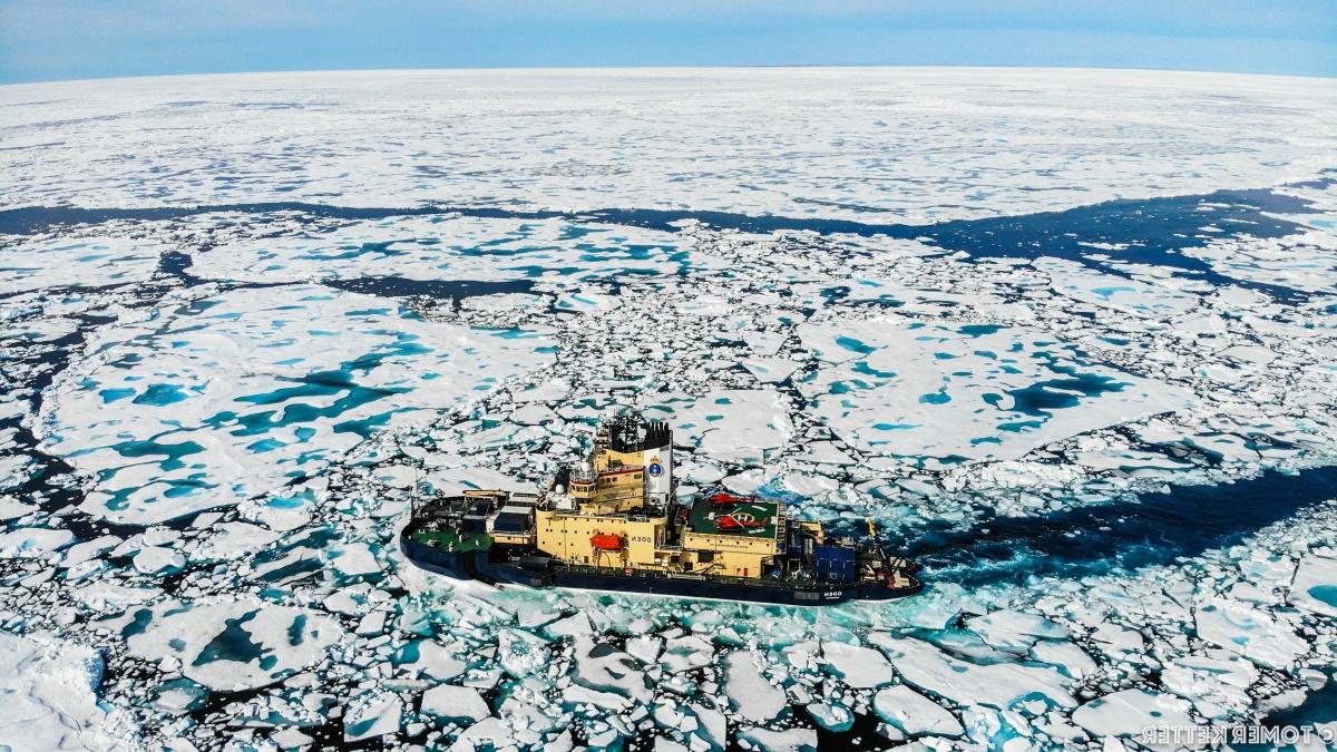 Icebreaker in a sea of ice